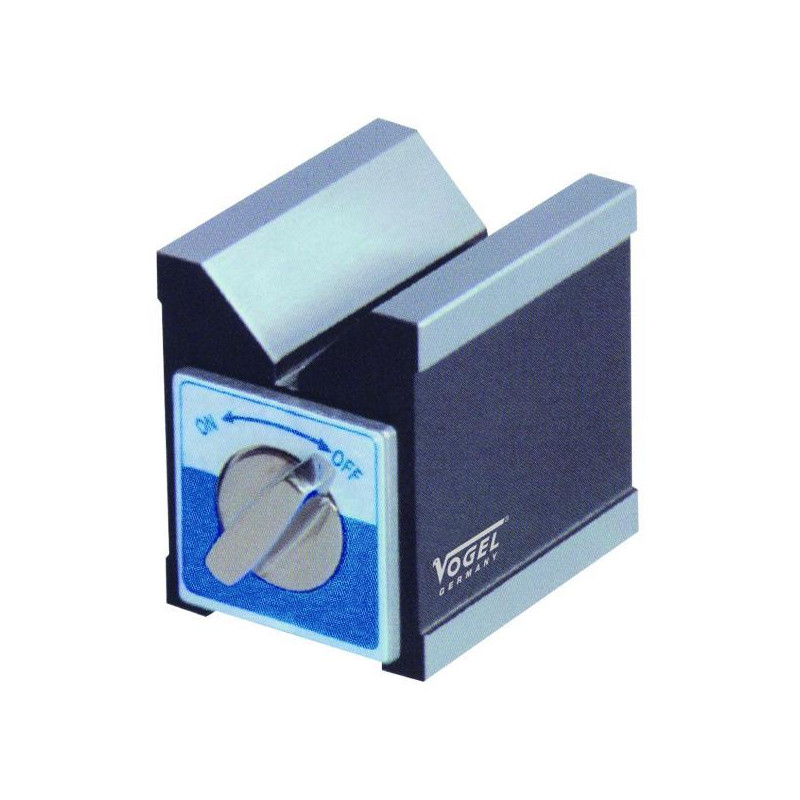 Prisma magnético 70x55x75mm, adherencia 50 KG, para ø 6-30 mm