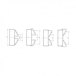 PLATO TORNO Ø 630 mm 3 GARRAS REVERSIBLES AUTOCENTRATES